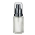 Pumpás flakon matt üveg ezüsttel 30 ml