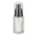Pumpás flakon matt üveg ezüsttel 30 ml