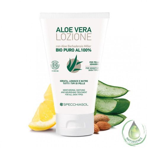 100%-os feszesítő - tápláló Aloe vera testápoló gél (BIO)