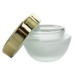Dekoratív kozmetikai tégely matt +arany fedél 50 ml