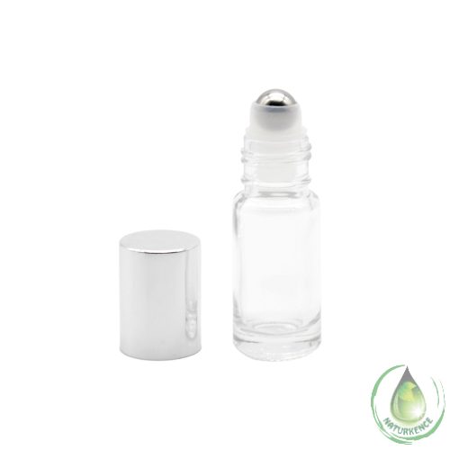 Golyós roll-on mini üveg 5 ml fém golyó